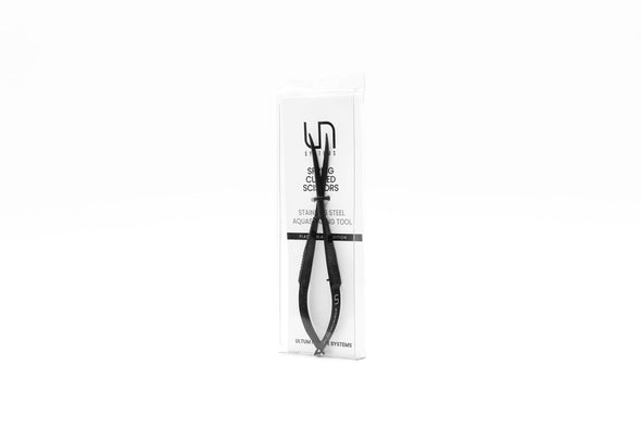 The UNS Black Spring Curved Scissor 